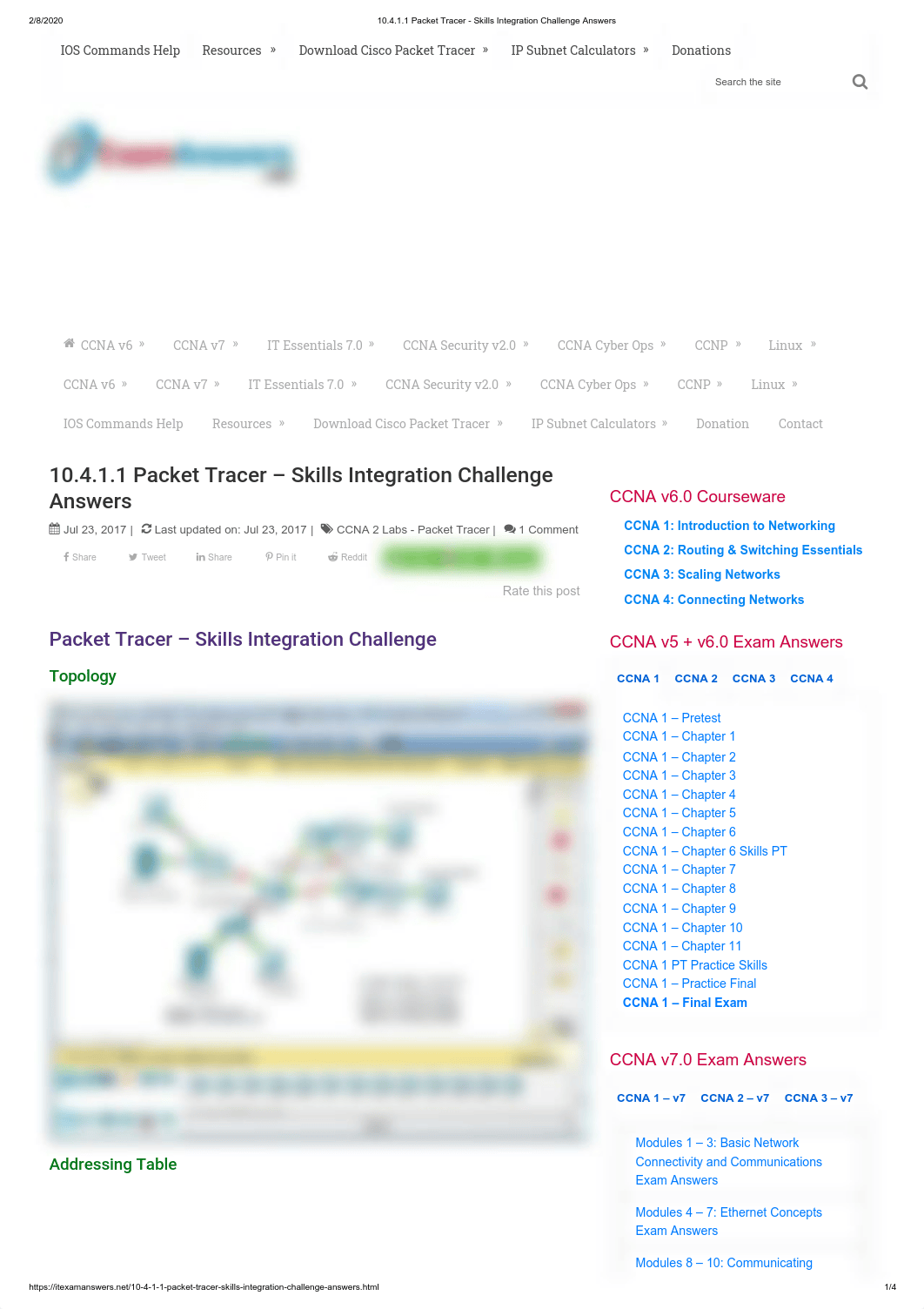 10.4.1.1 Packet Tracer - Skills Integration Challenge Answers.pdf_dg1hovlp0uz_page1