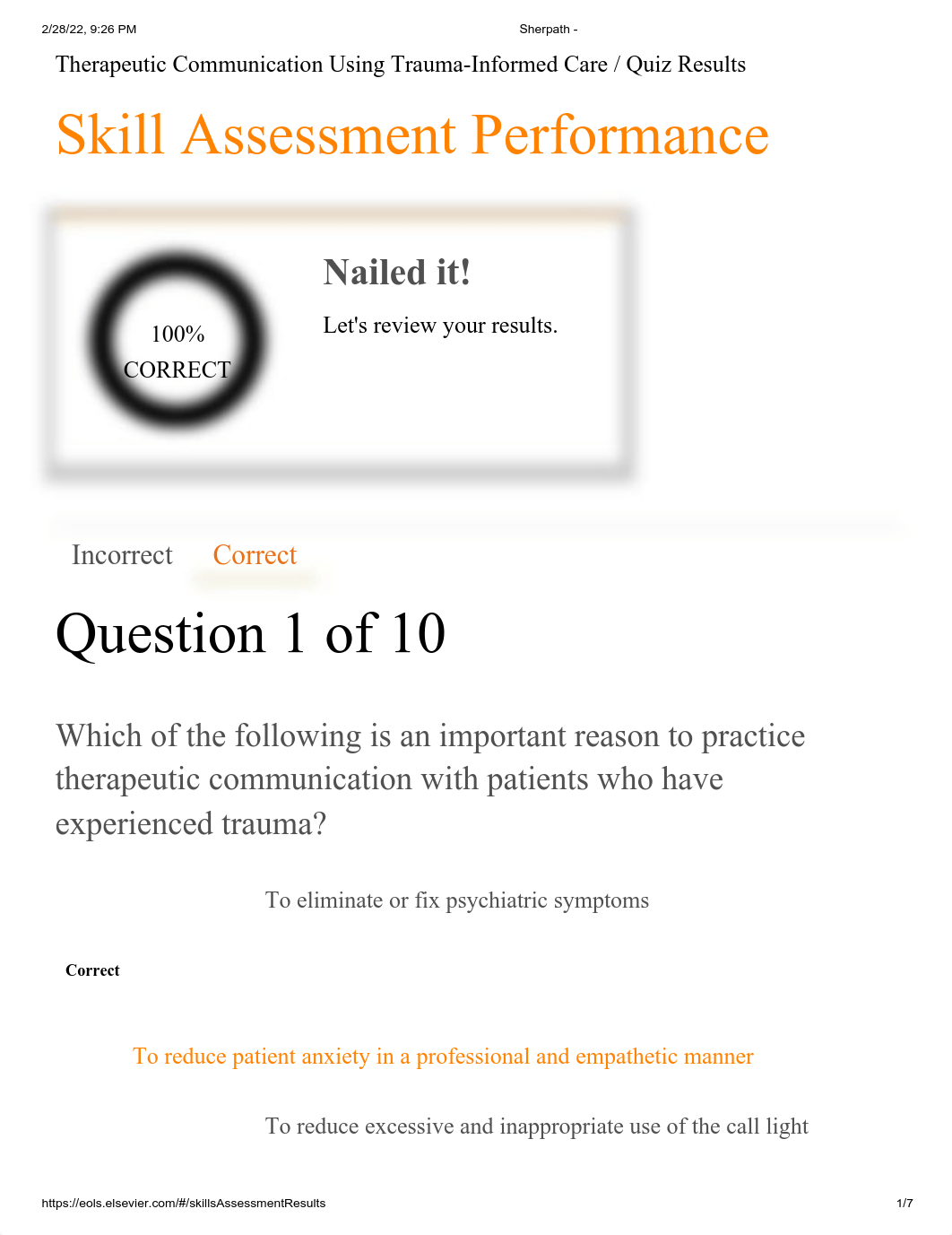 Sherpath -Skills Assessment Performance- Therapeutic Communication Using Trauma-Informed Care-Quiz R_dg1wgdvyqg3_page1