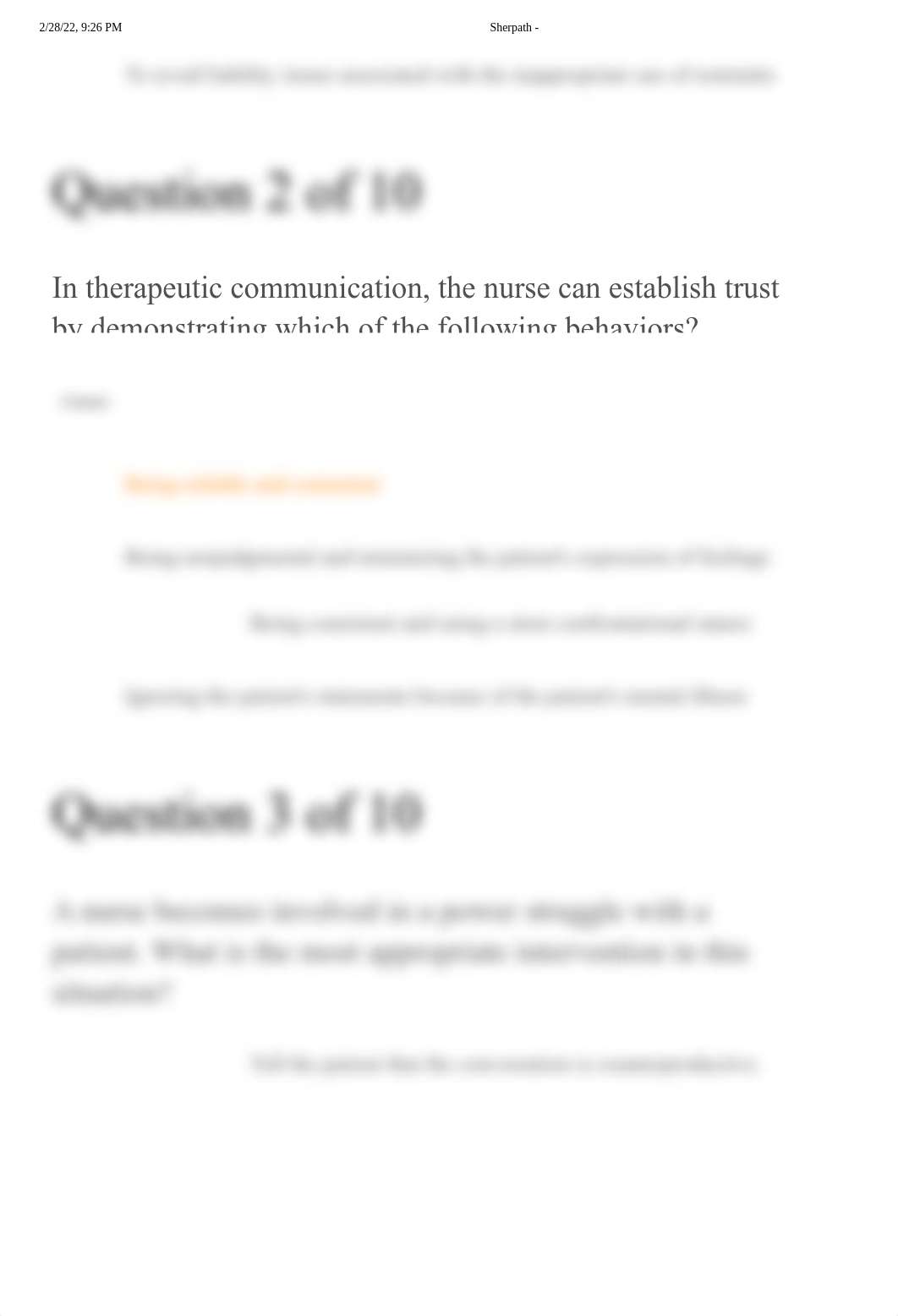 Sherpath -Skills Assessment Performance- Therapeutic Communication Using Trauma-Informed Care-Quiz R_dg1wgdvyqg3_page2