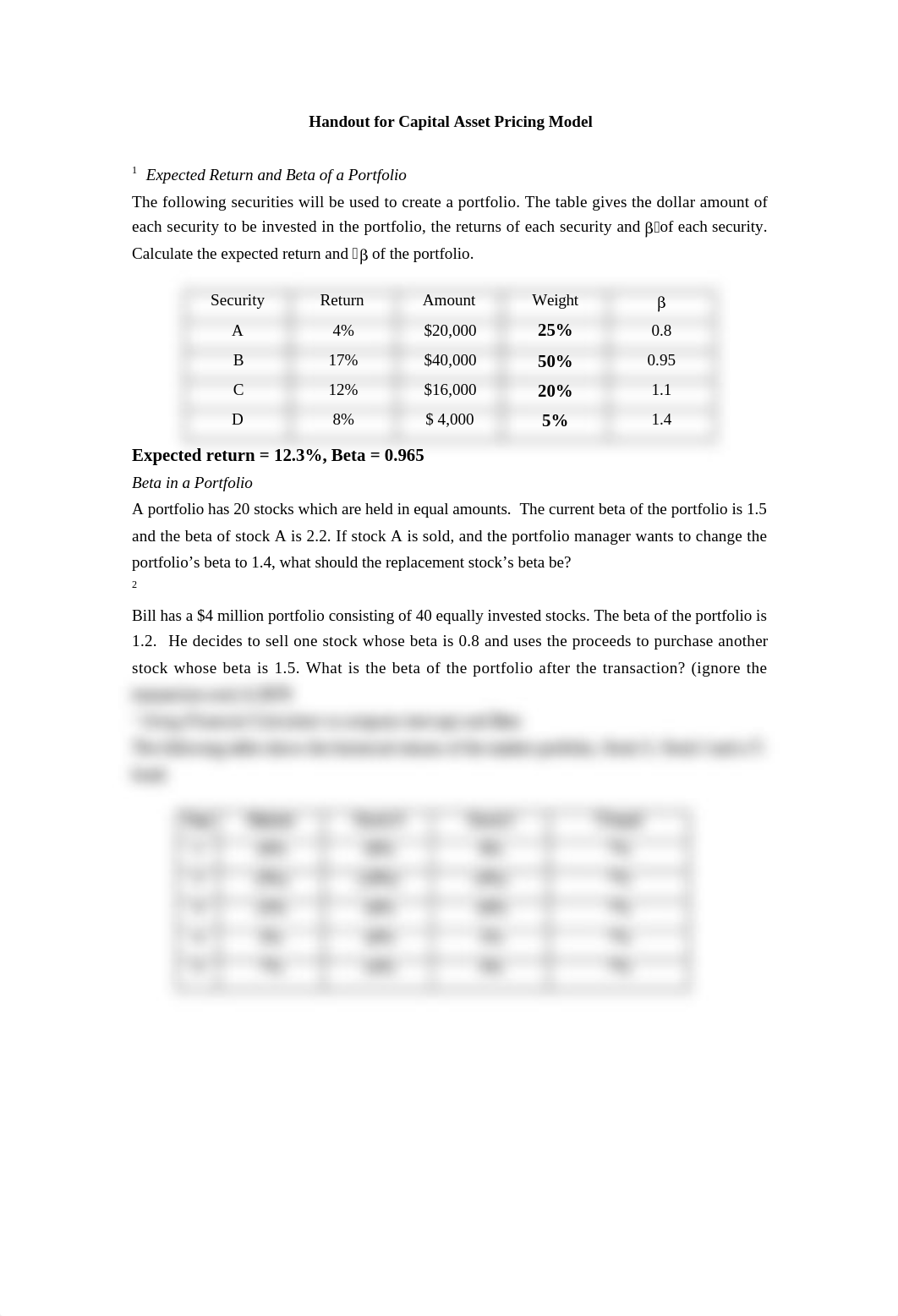 Handout for Capital Asset Pricing Model.doc_dg1wqlriri6_page1