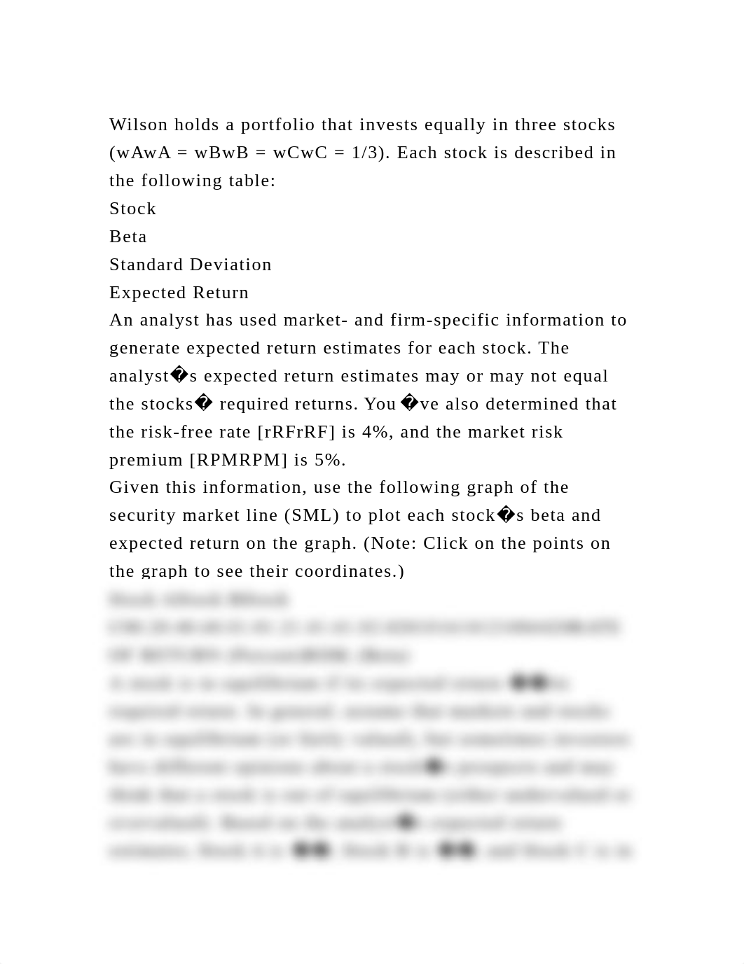 Wilson holds a portfolio that invests equally in three stocks (wAwA .docx_dg2x24qsm1l_page2