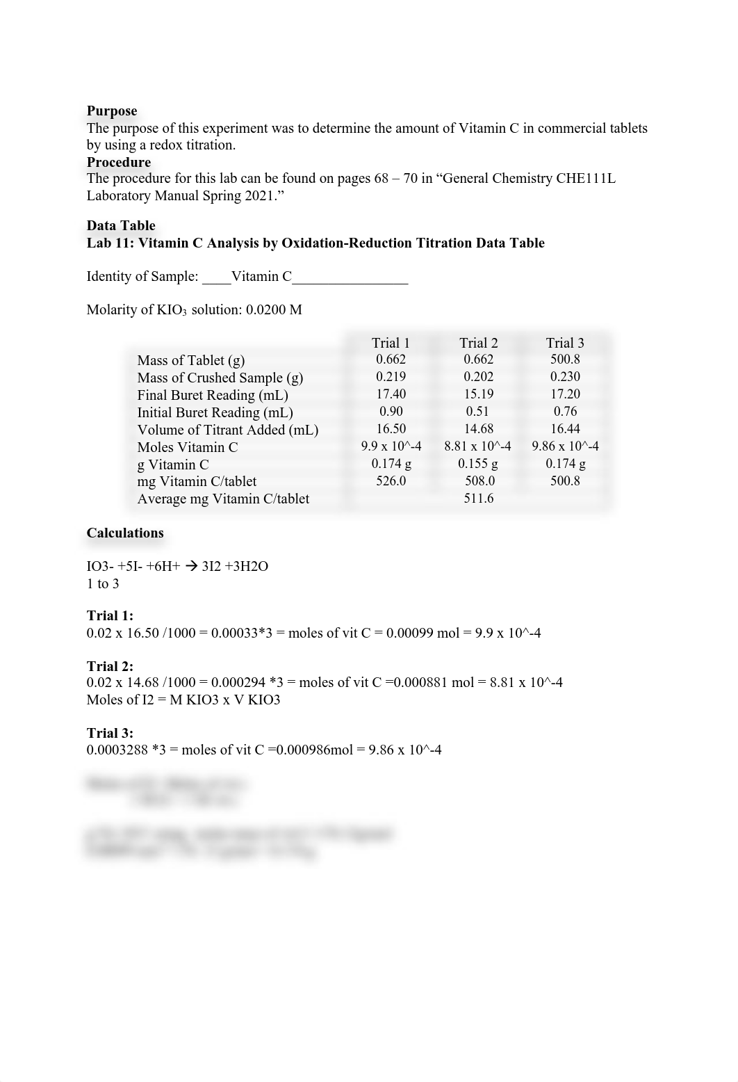 Lab 11 Vitamin C Analysis by Oxidation-Reduction Titration.pdf_dg396yoynz2_page2