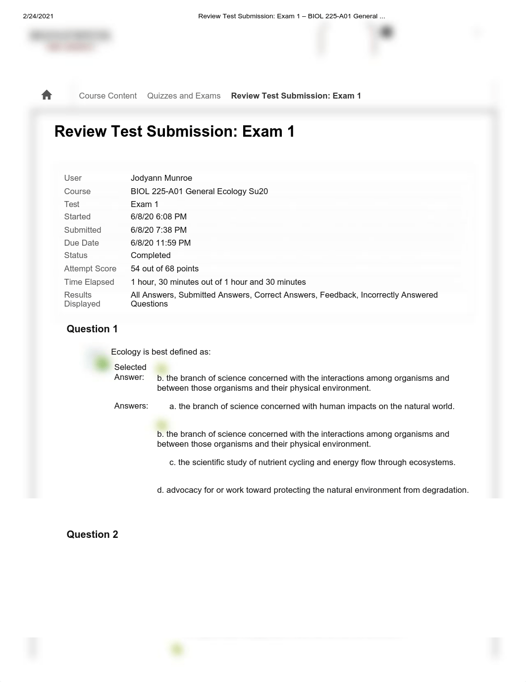 Review Test Submission_ Exam 1 - BIOL 225-A01 General .._.pdf_dg3ljbhvzht_page1