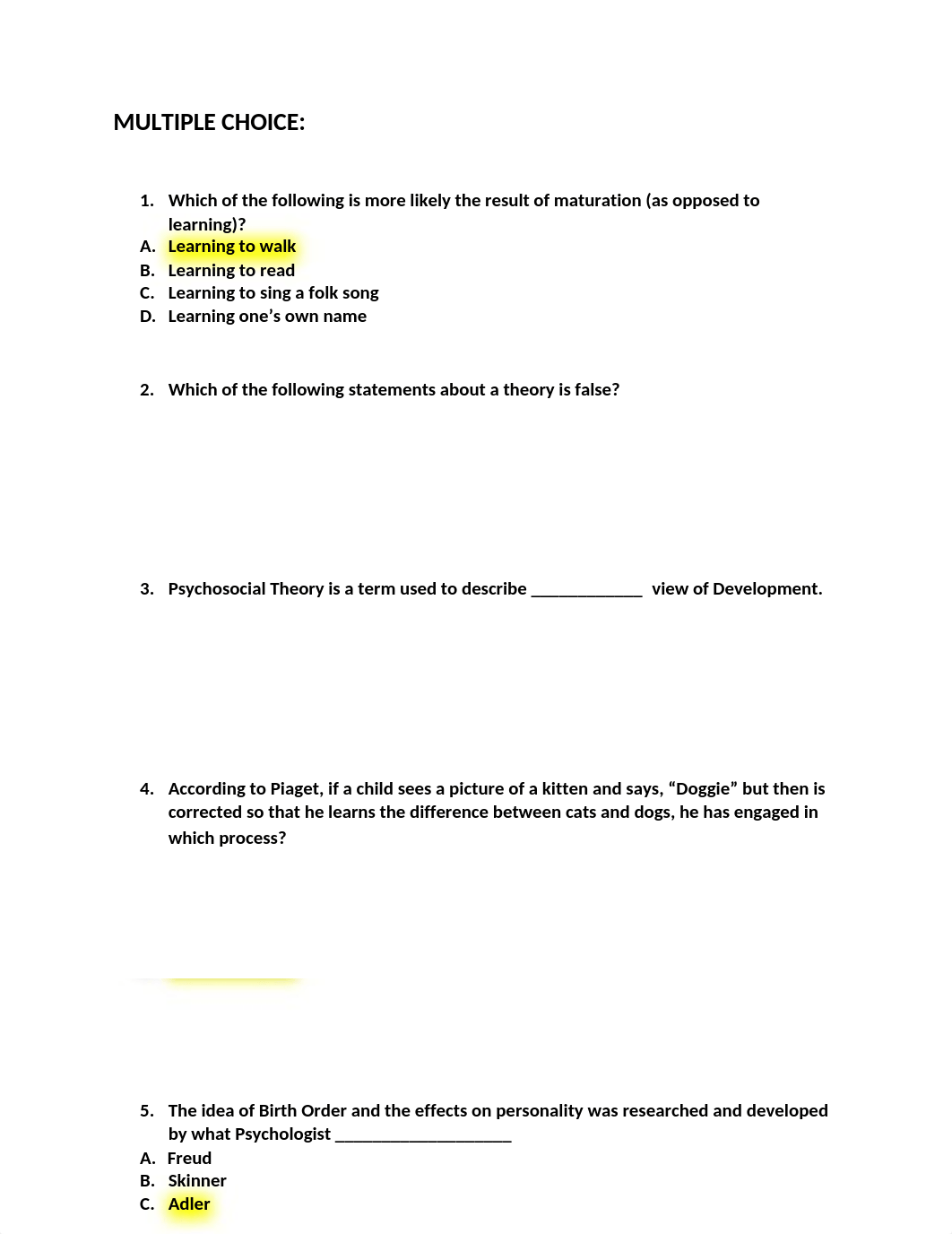 PSYCHOLOGY 223 Unit I Quiz, (Chapters 1, 4 and Birth Order)_dg4e6yp6yow_page2