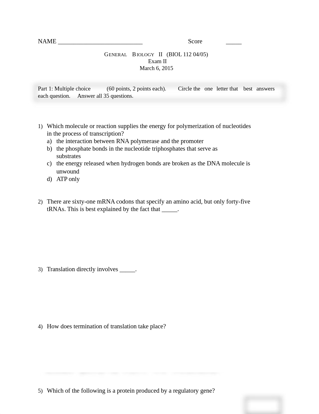 BIOL 112 S15 - Exam II vers 01 answers student.docx_dg4fusst5vl_page1