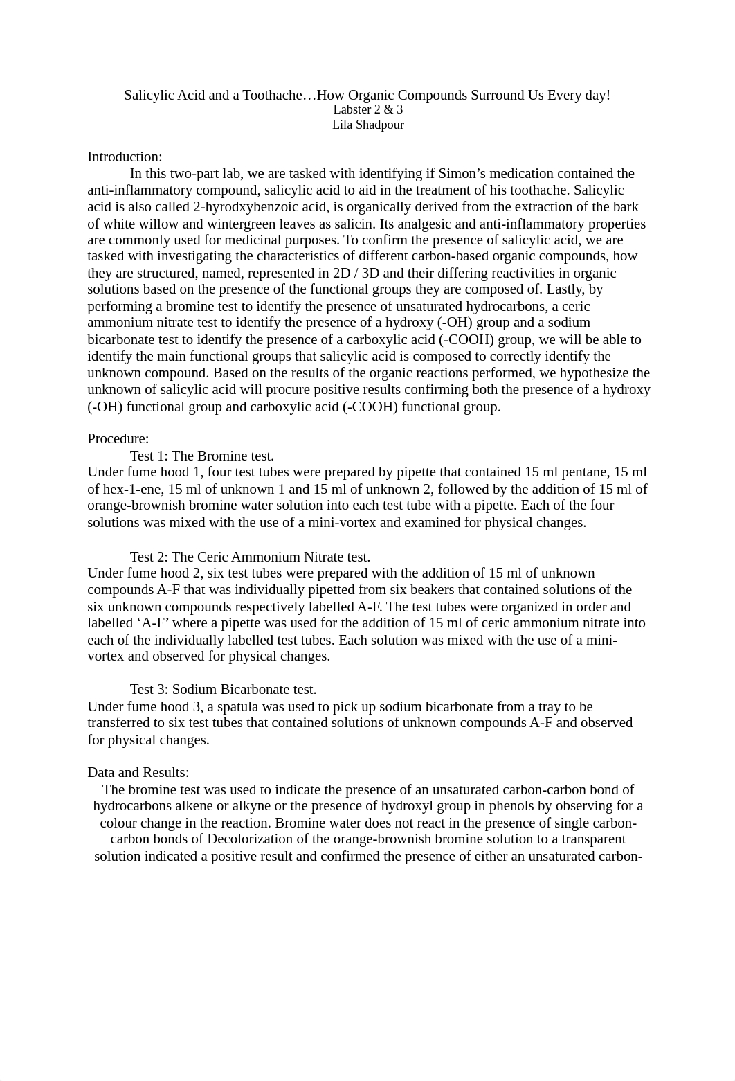 Salicylic Acid and a Toothache lab 2:3.docx_dg533465xhi_page1