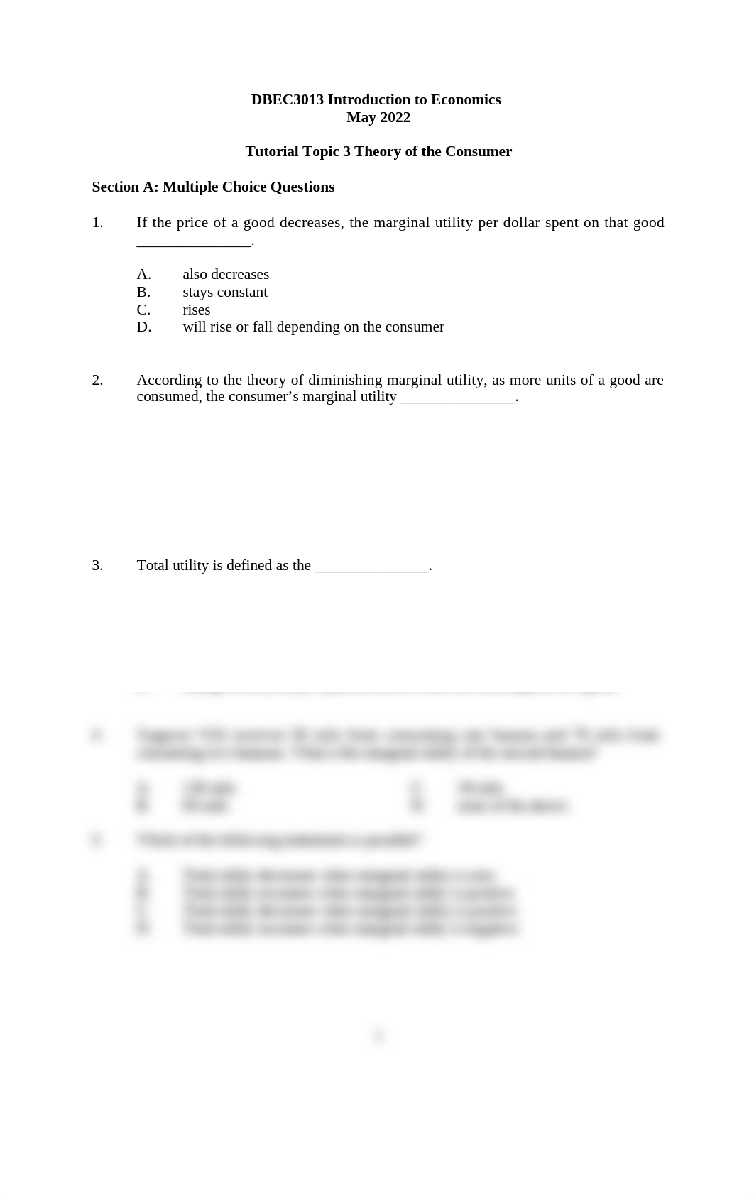 DBEC3013 Tutorial Questions Topic 3 Theory of the Consumer.docx_dg53vwwlwt8_page1