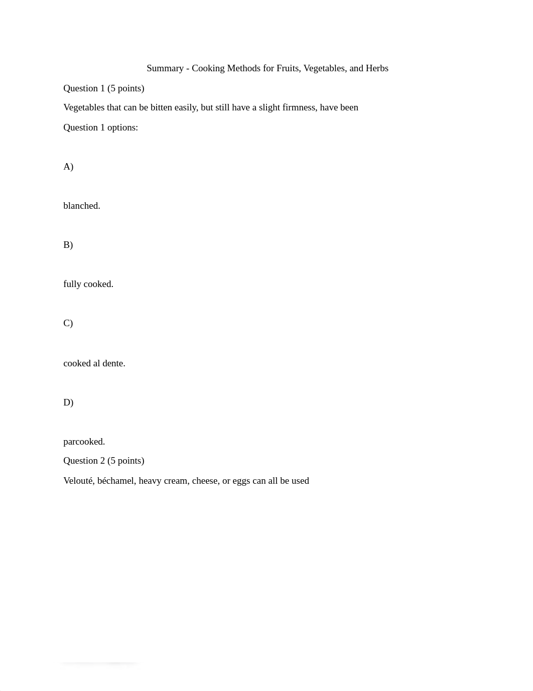 Summary - Cooking Methods for Fruits, Vegetables, and Herbs.docx_dg543euu496_page1