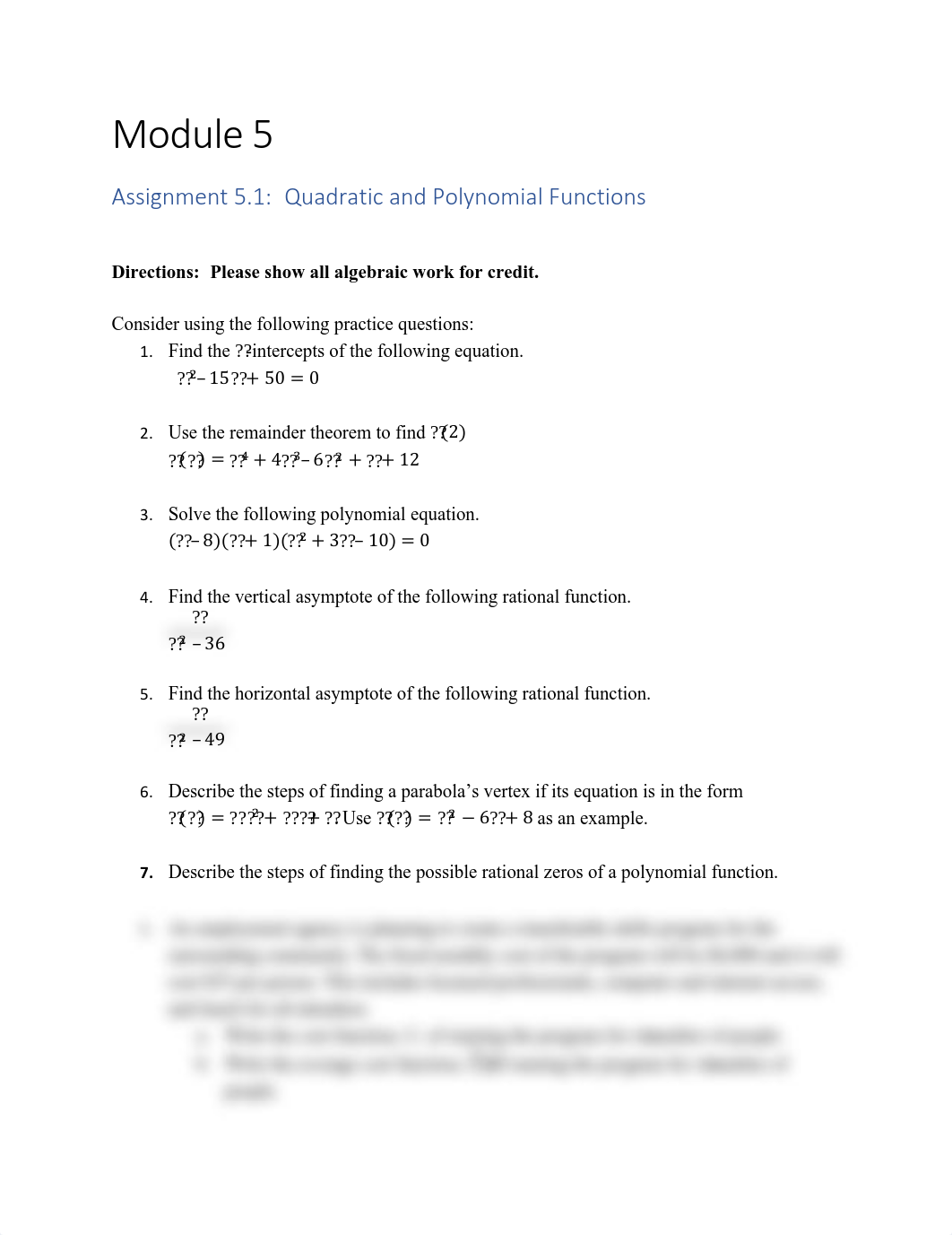 mathsAMAT 1300 Foundations of Mathematics Assignment 5.1.pdf_dg56fwnv4c1_page1