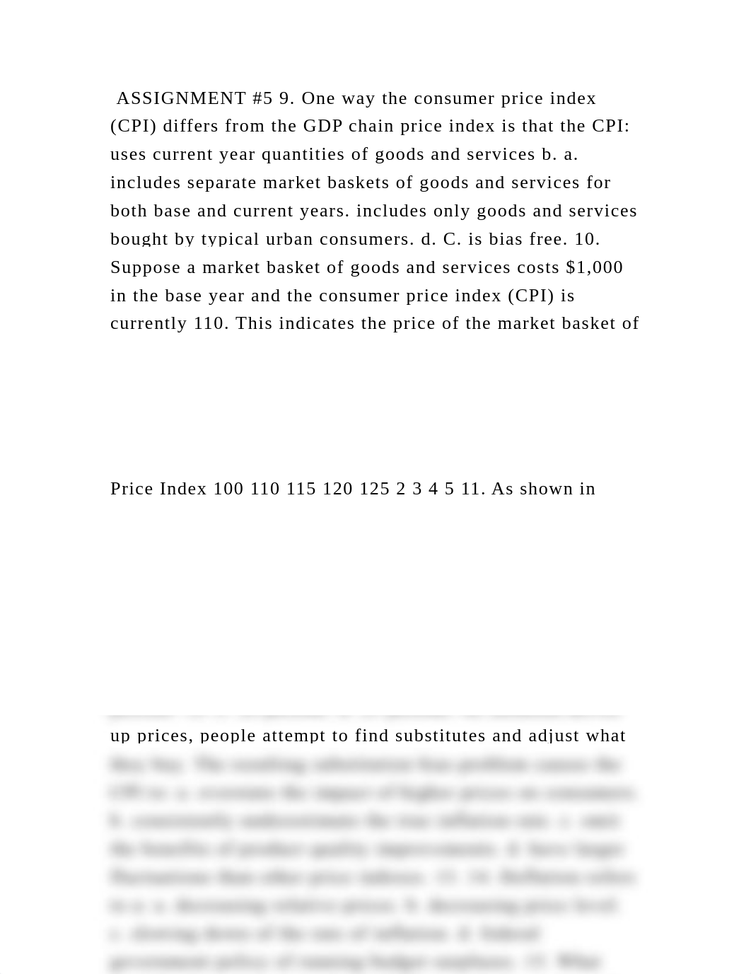 ASSIGNMENT #5 9. One way the consumer price index (CPI) differs from .docx_dg5ehfbav4h_page2