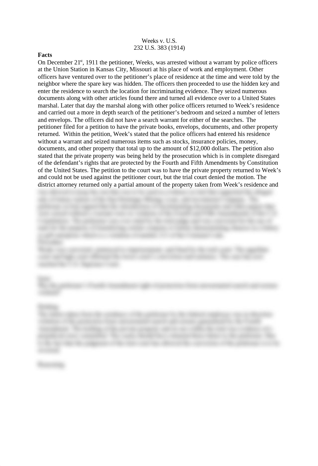 Case brief 4: Weeks v. U.S._dg654zzaqpd_page1