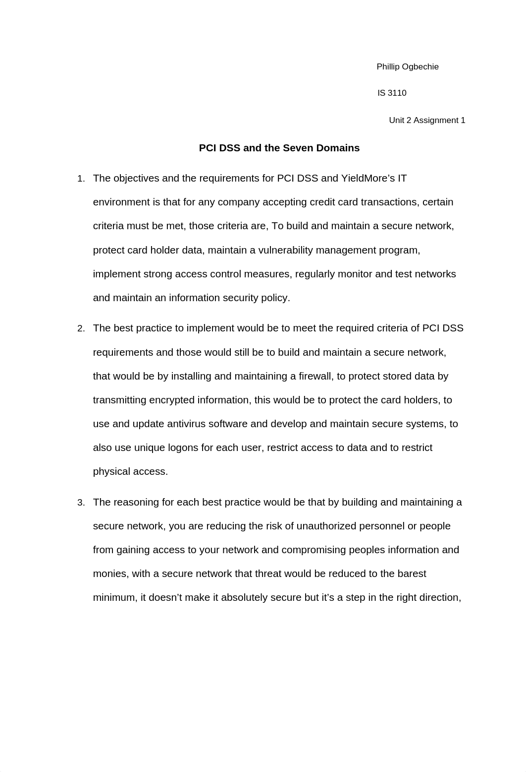 Unit 2 Assign 1 PCI DSS and the Seven Domains_dg6mwriqm79_page1