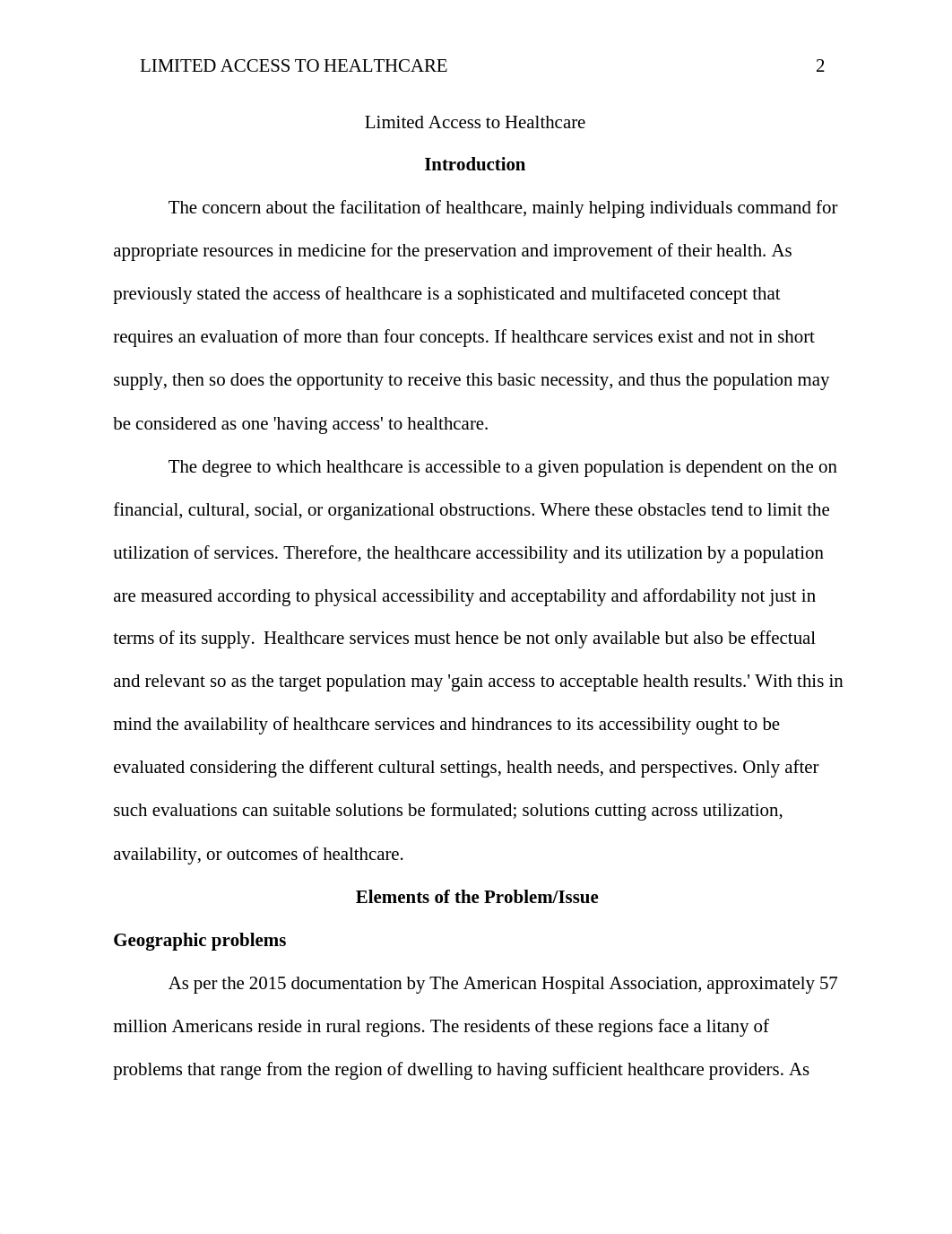 Limited Access to Healthcare.docx_dg6uzc1xf74_page2