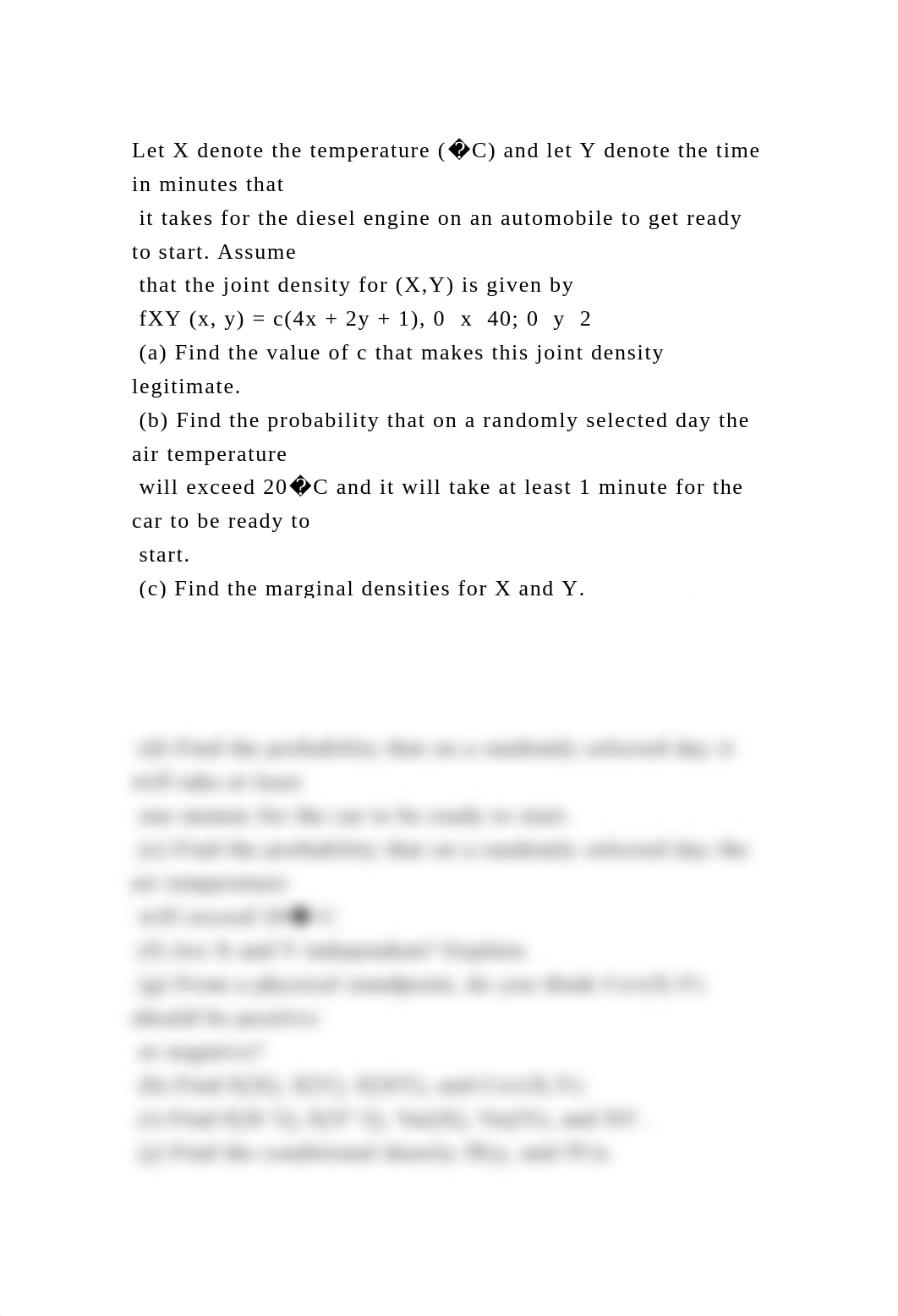 Let X denote the temperature (�C) and let Y denote the time in minut.docx_dg6xuqpb6xc_page2