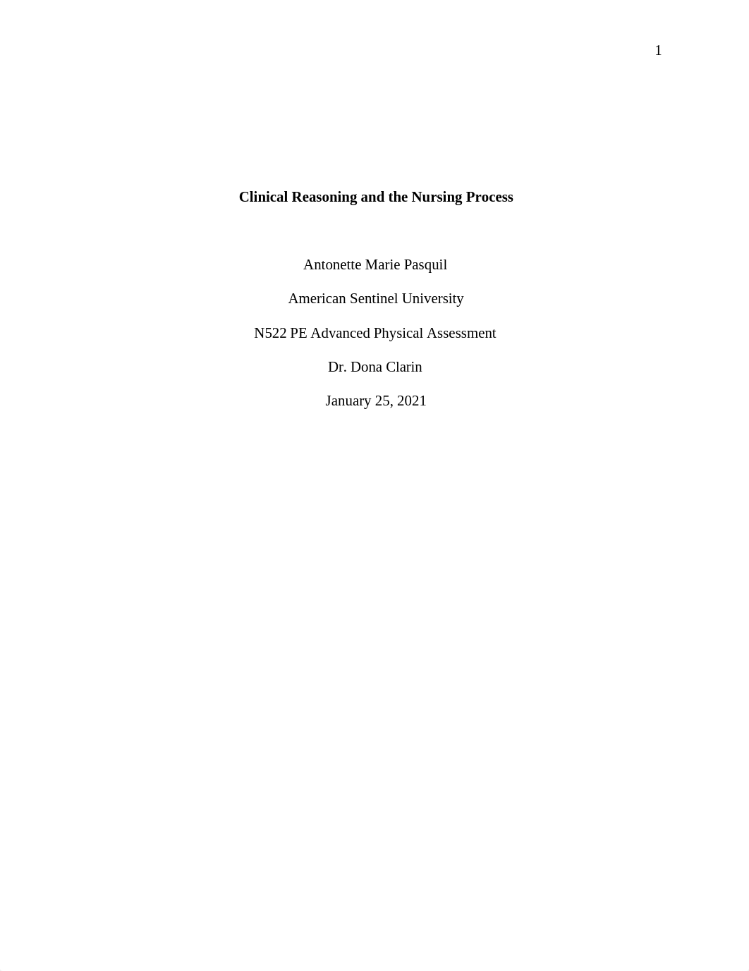 n522pe assignment 1 Clinical Reasoning and the Nursing Process.docx_dg754ph2u5j_page1