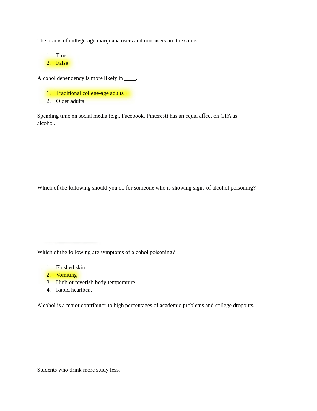 McDaniel College - Alcohol and Other Drugs Final Assessment.pdf_dg7dnkjv8i9_page1