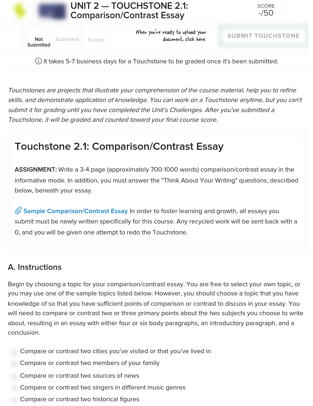 English Composition I - TOUCHSTONE 2.1_ Comparison_Contrast Essay.pdf_dg7h95wizvn_page1