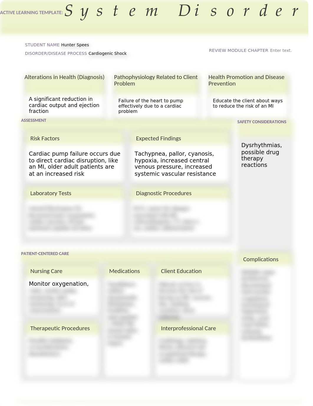 ATI Disorder Template Cardiogenic Shock.docx_dg7o800kfi5_page1