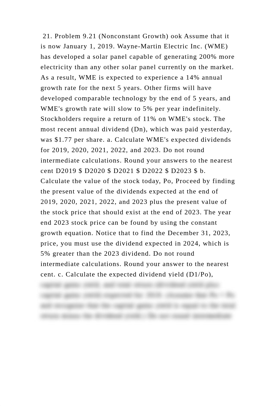 21. Problem 9.21 (Nonconstant Growth) ook Assume that it is now Janua.docx_dg84dmglqtg_page2