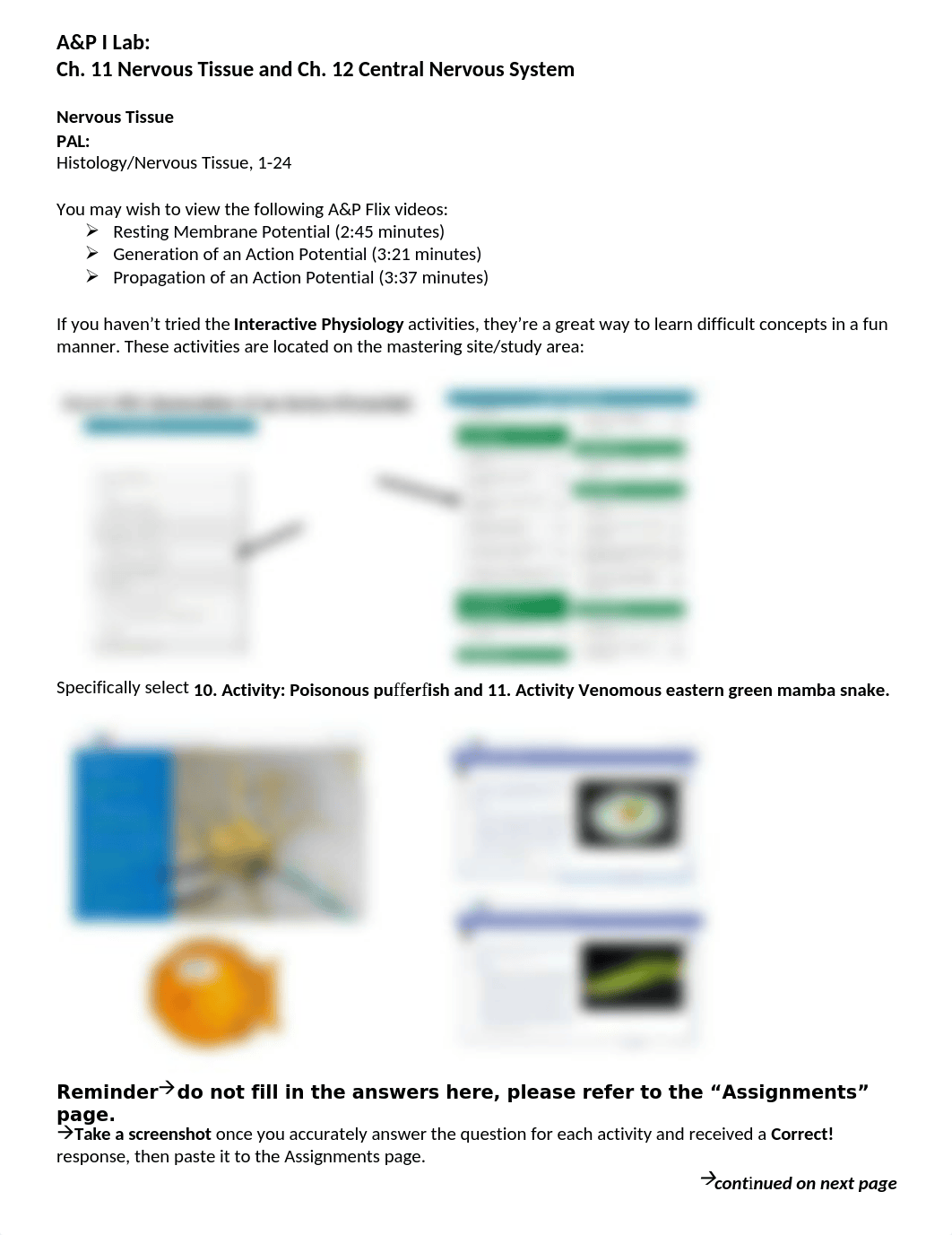 Lab for Ch. 11a and Ch. 12 Nervous System and Brain.docx_dg87ezk9p5e_page1