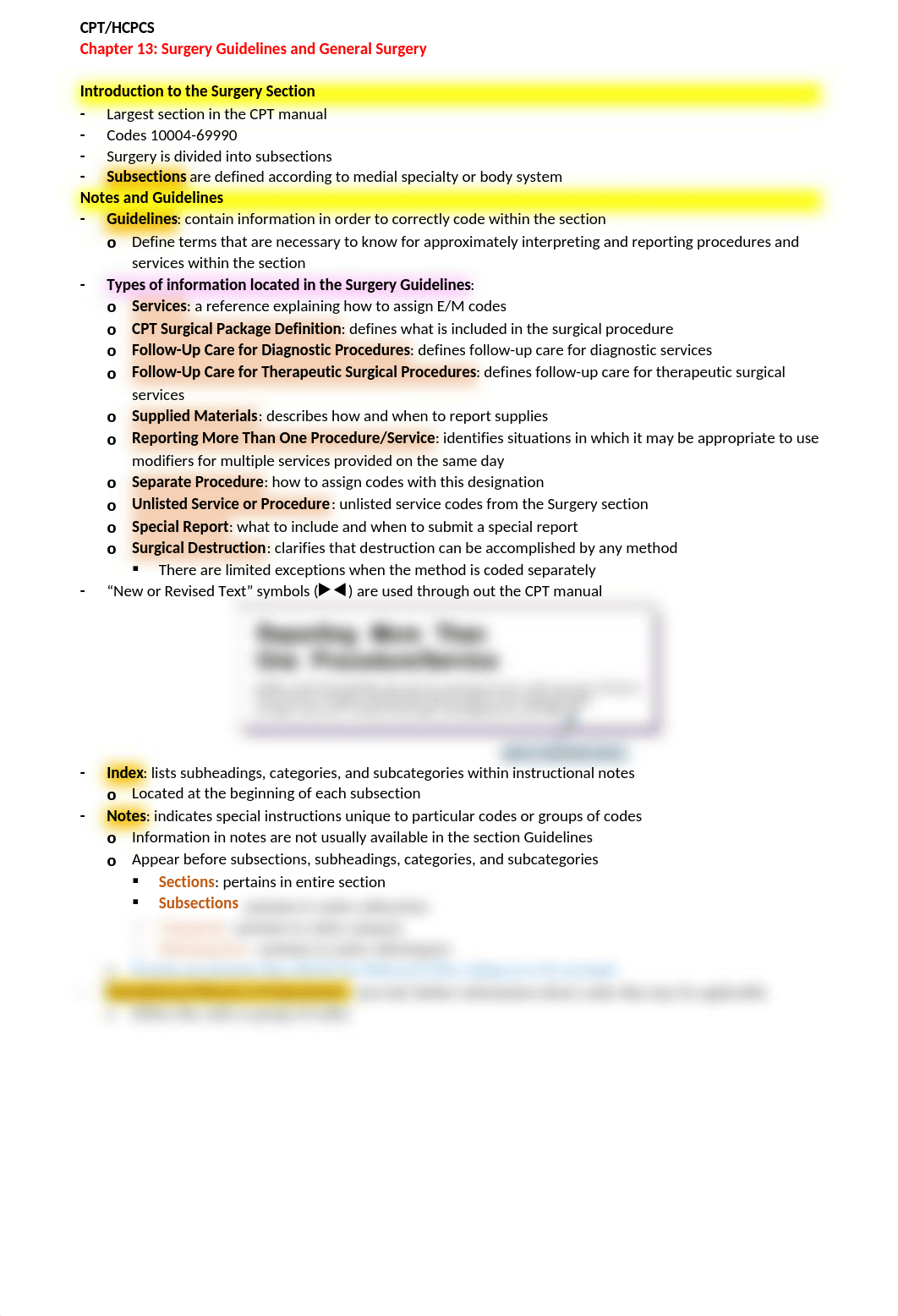 CPT-HCPCS Chapter 13 Notes - Surgery Guidelines and General Surgery.docx_dg8b17q5ah7_page1