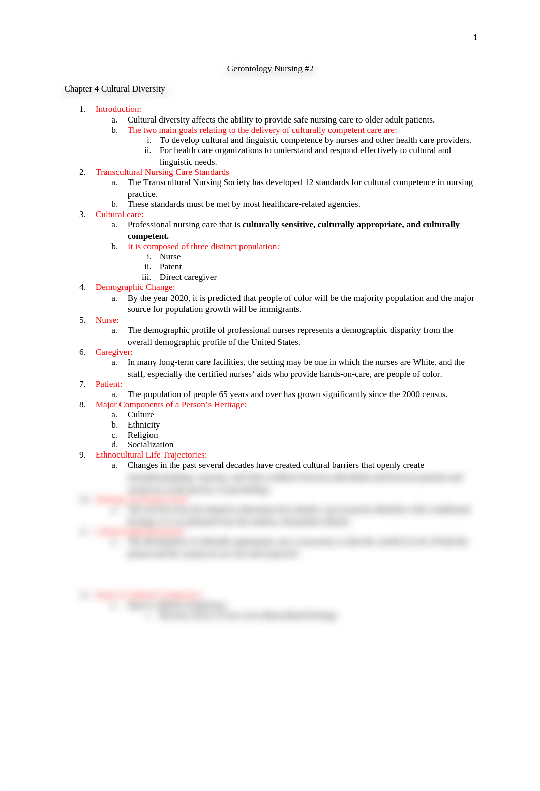 Gerontology Nursing Study Guide #2.docx_dg8fdpq9xhr_page1