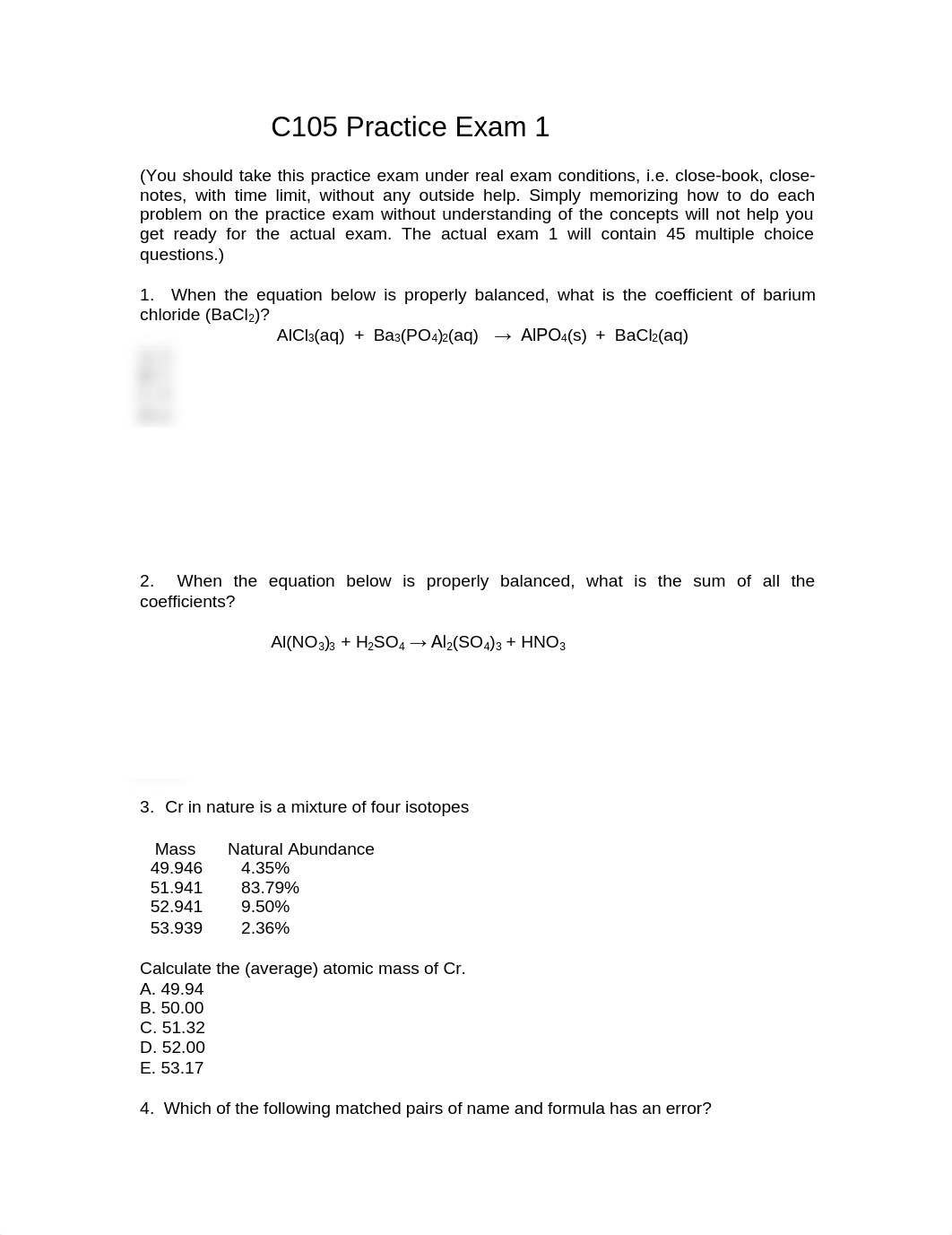 Balancing Equations of Elements Exam and Answers_dg8s4fx6ypp_page1