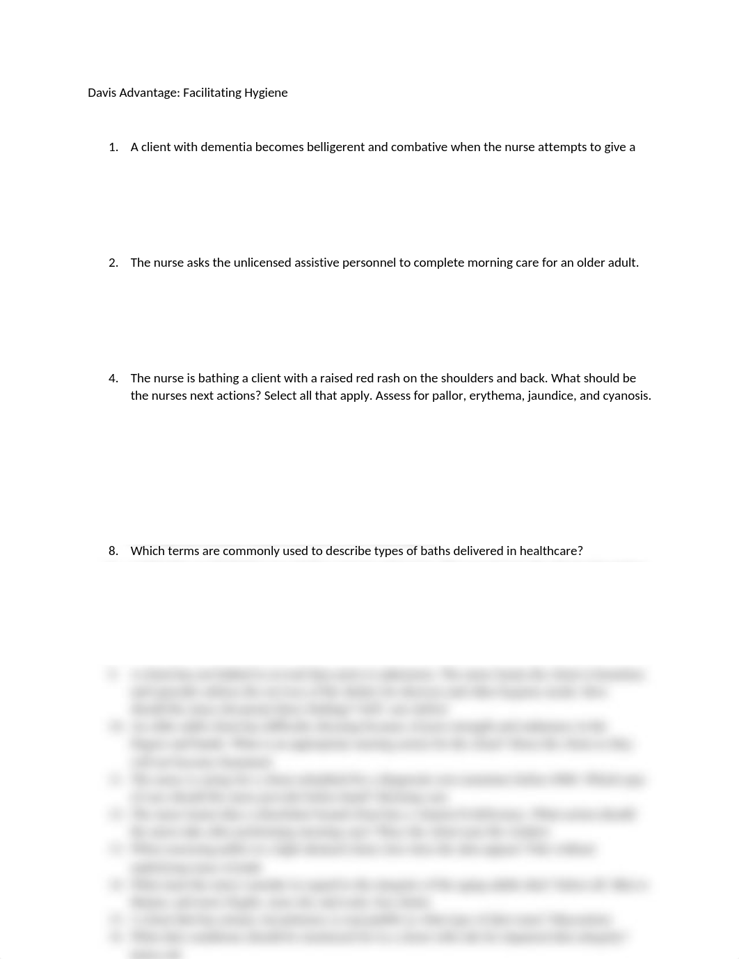 Davis Advantage- Facilitating Hygiene.docx_dg8sr1rhbvo_page1