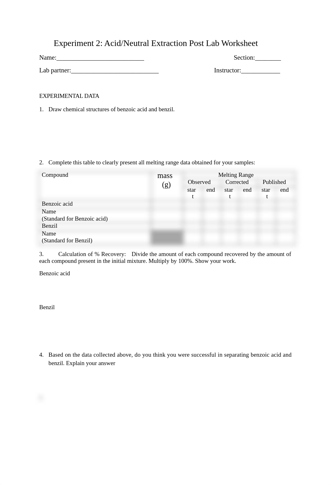 Expt 2 - Acid-Neutral Extraction Post Lab Worksheet Spg23.docx_dg902fpf2fm_page1