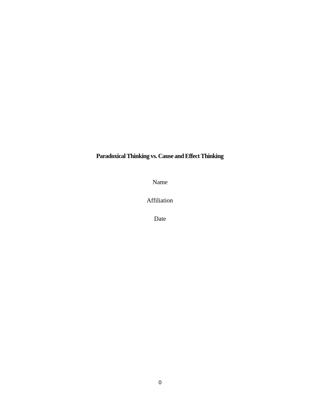 Paradoxical Thinking vs. Cause and Effect Thinking.docx_dg92j4trirn_page1