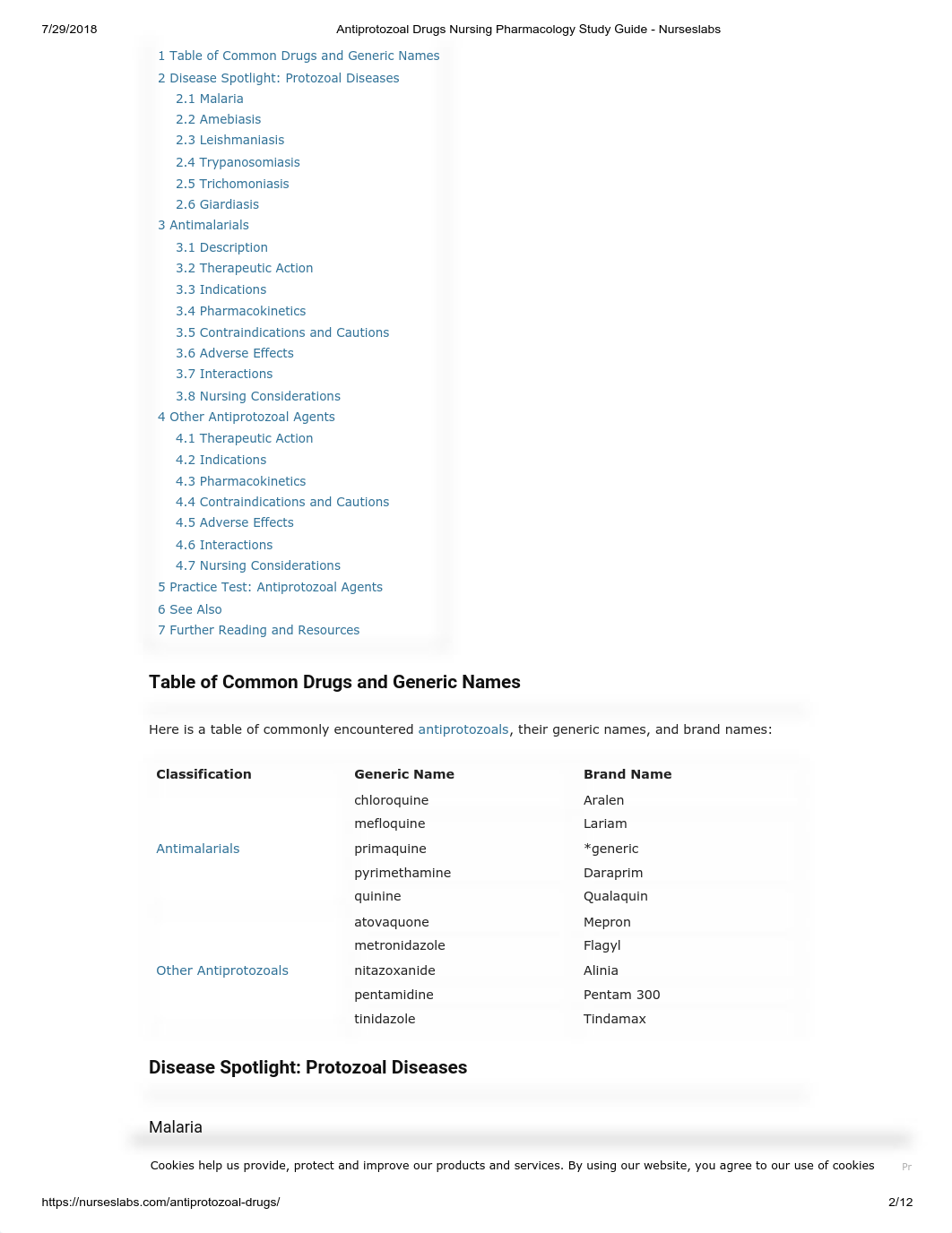 Antiprotozoal Drugs Nursing Pharmacology Study Guide.pdf_dg93t3kol8l_page2