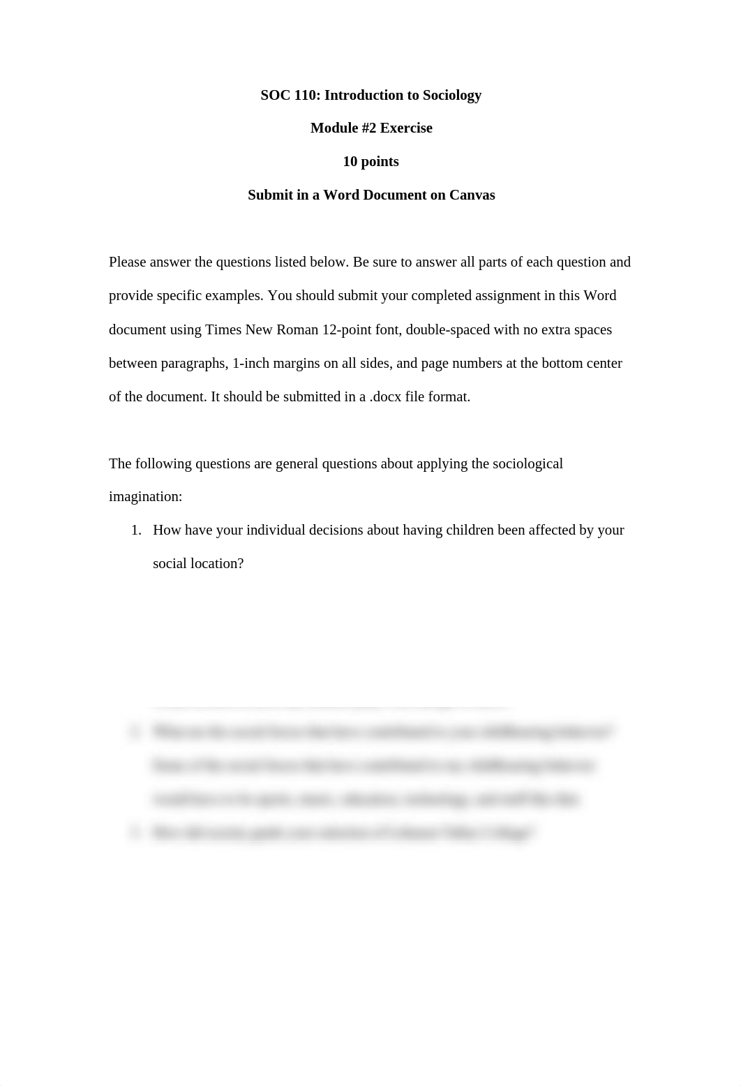 Module #2 Exercise Sociology 110 Winter.docx_dg95zrzpxti_page1