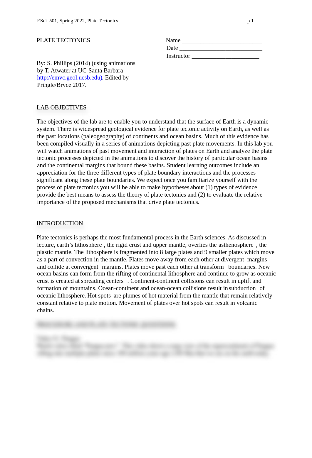 LAB 2 ASSIGNMENT Plate Tectonics.pdf_dg9d84w35qc_page1