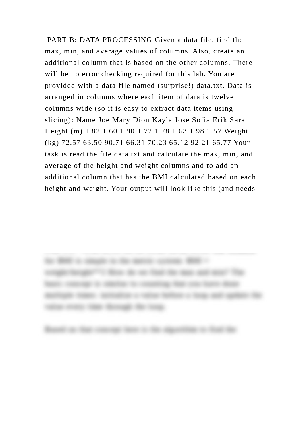 PART B DATA PROCESSING Given a data file, find the max, min, and ave.docx_dg9u054s65b_page2