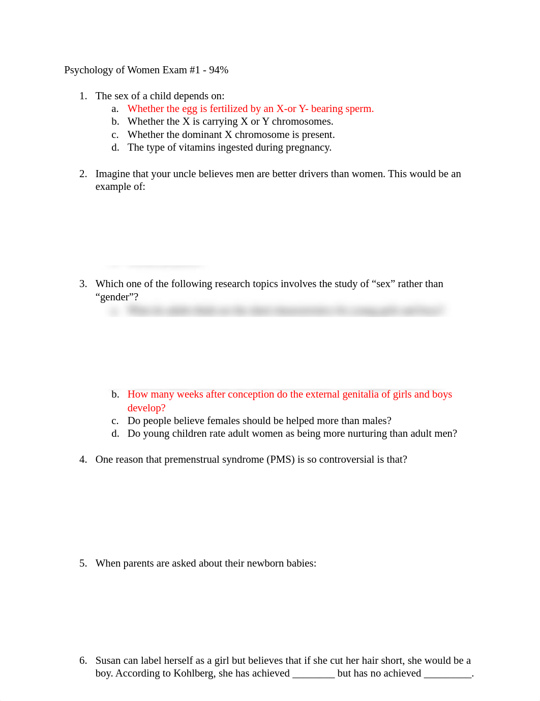 Psychology of Women Exam #1.docx_dg9z3v9cxni_page1