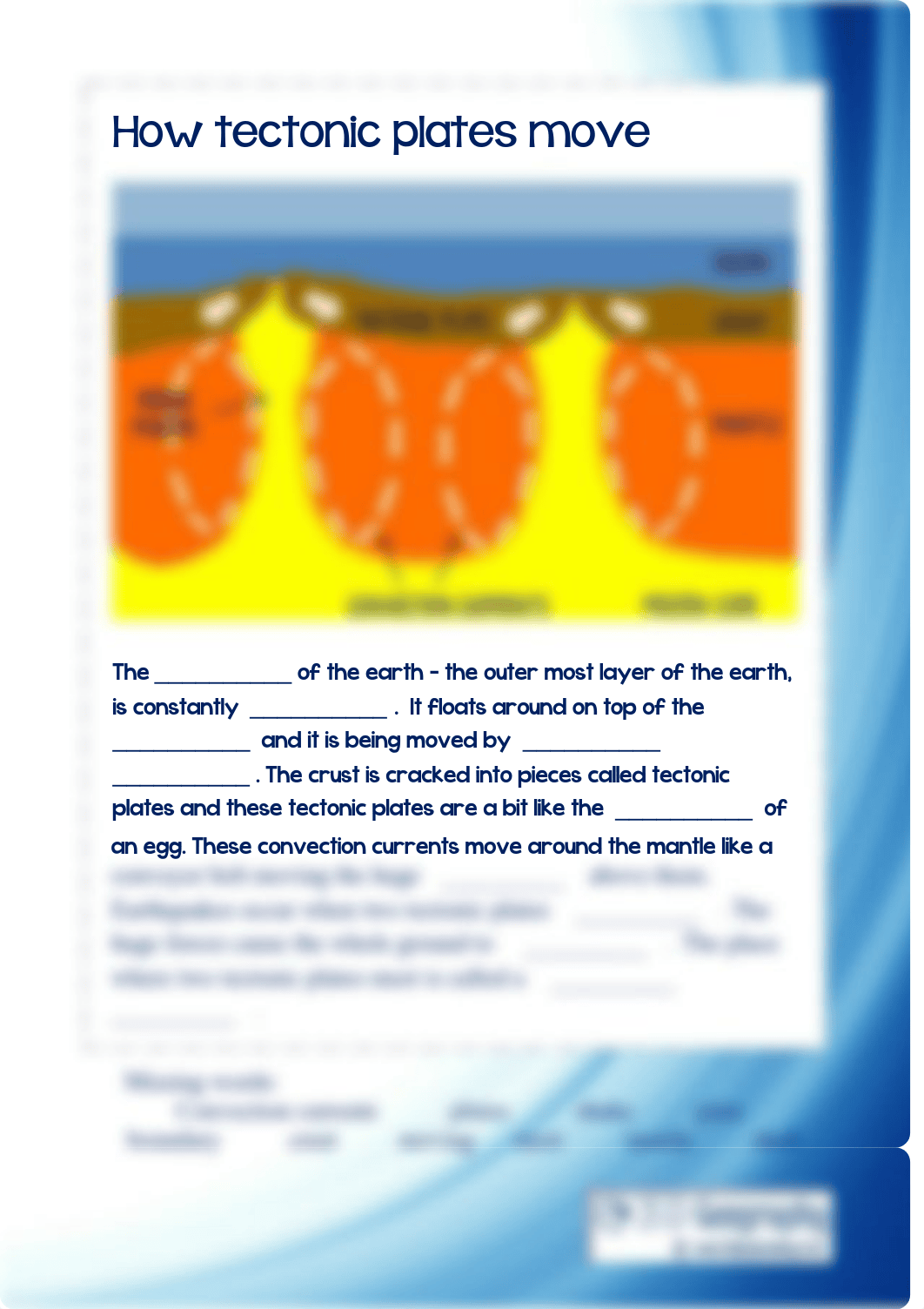 how plates move worksheet_dga2qb8t76h_page1