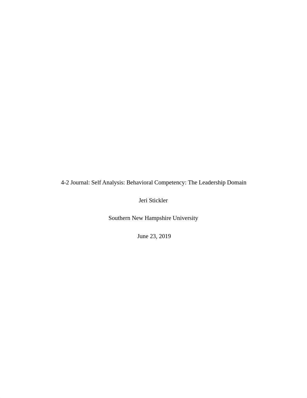 4-2 Journal Self Analysis Behavioral Competency The Leadership Domain.docx_dga2xnkhqnz_page1