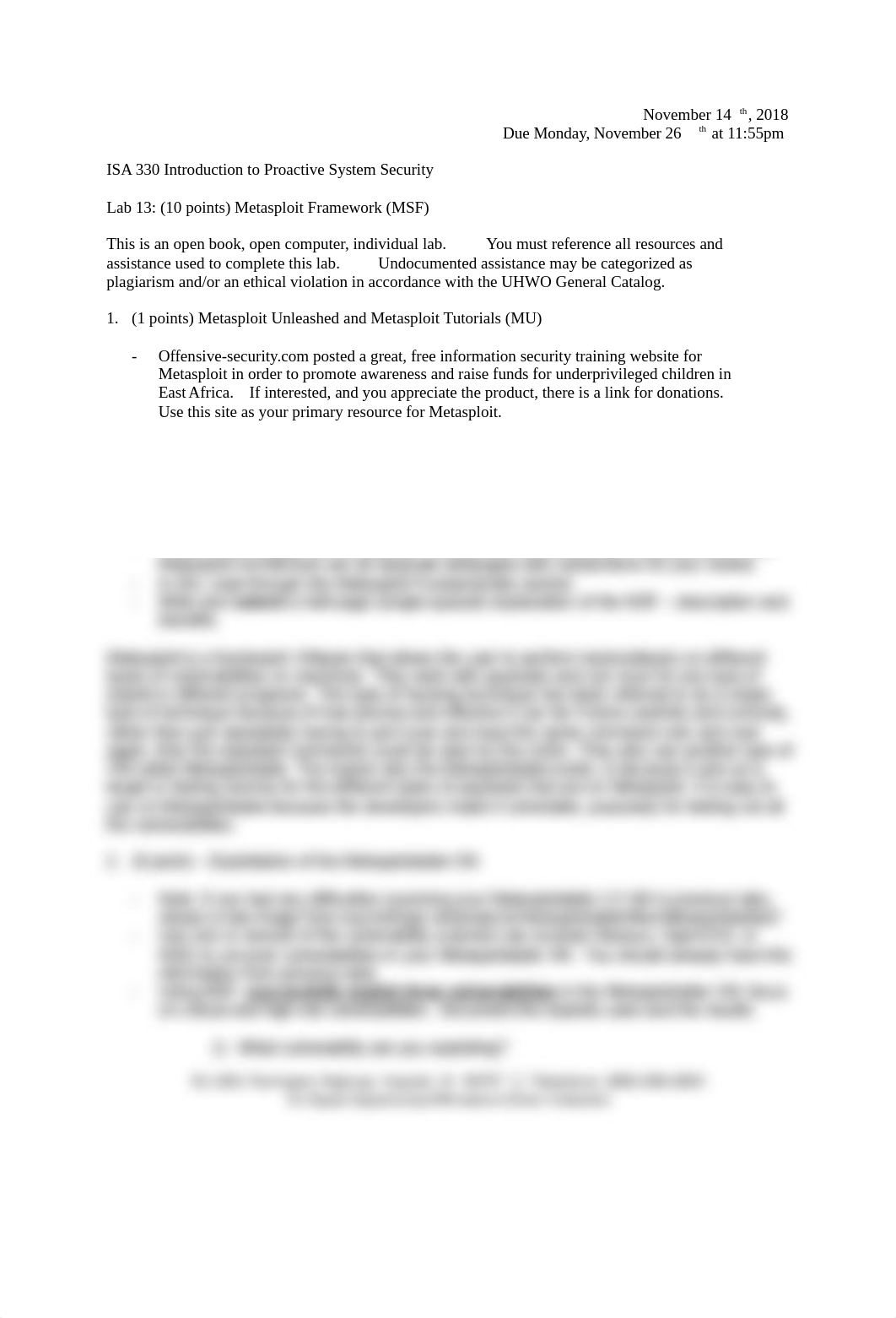 Lab 13 Metasploit Framework 20181114.docx_dga3n00da07_page1