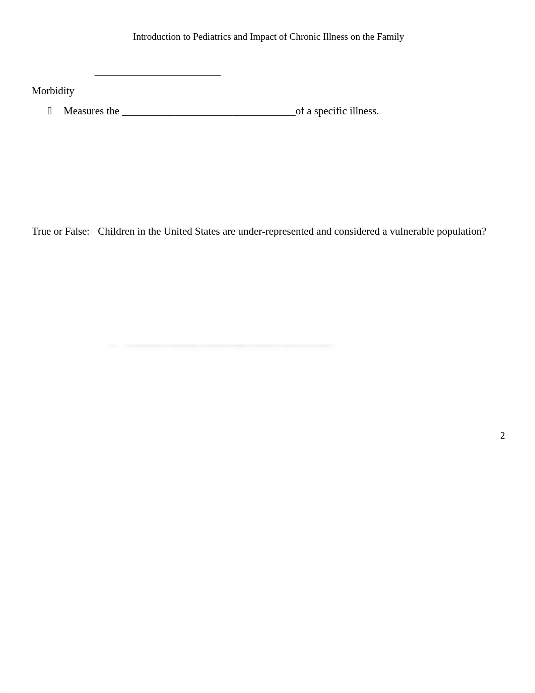 Introduction to Pediatric and the Impact of Chronic Illness on the family(1).docx_dgaa7o4koak_page2