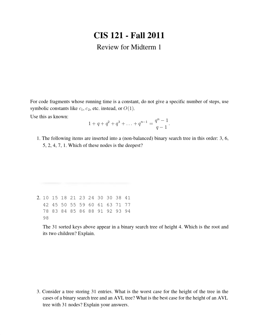 CIS 121 Fall 2011 - Midterm 2 Review Solutions_dgabjy484tm_page1