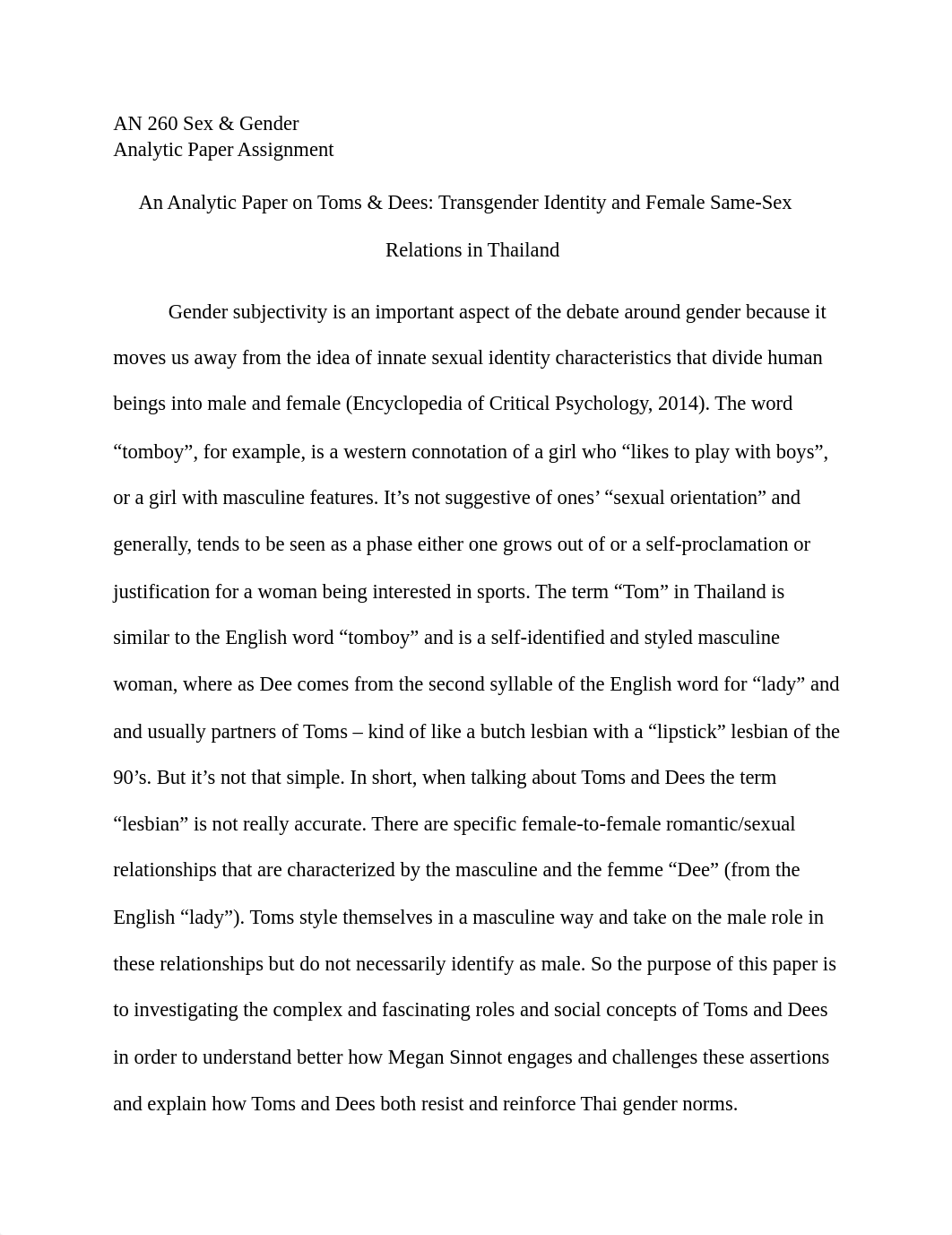 Gender Identity vs. Gender Category_ An Analytic Paper on Toms & Dees_ Transgender Identity and Fema_dgagz84gpfk_page1