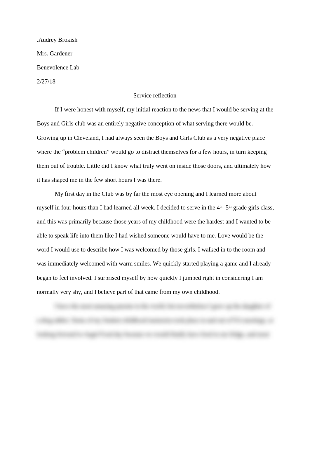 Service Reflection Essay.docx_dgahnfc52wt_page1