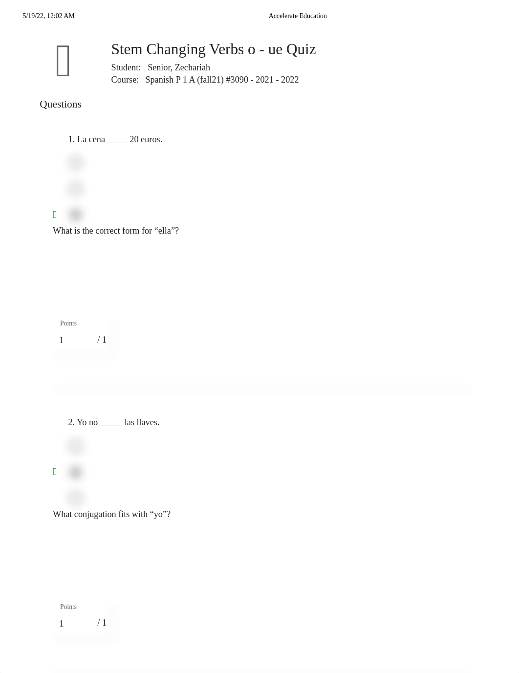 Stem Changing Verbs o - ue Quiz.pdf_dgaiauzp806_page1