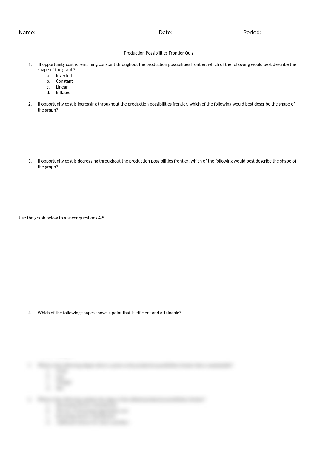 Production Possibilities Frontier Exit Ticket_dgb28ckypk7_page1