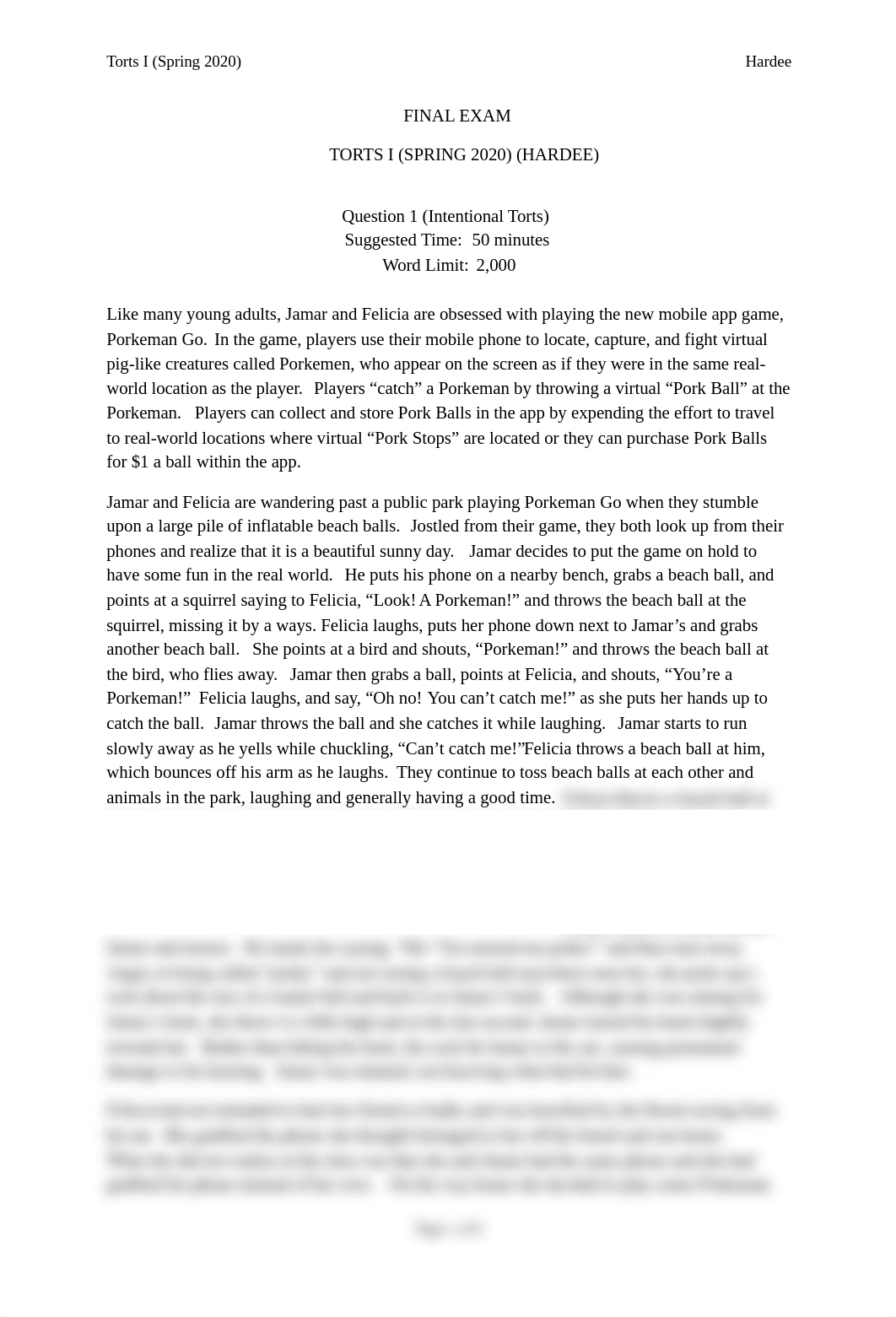 TortsPractice Final Exam (2).docx_dgb3rbdziym_page1