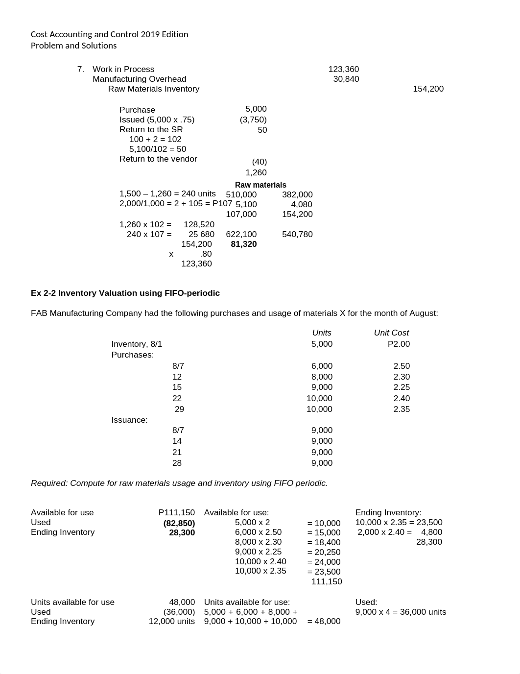 CH 2 Problems and Solutions [Cost Accounting Book].docx_dgb4jgatwg3_page2