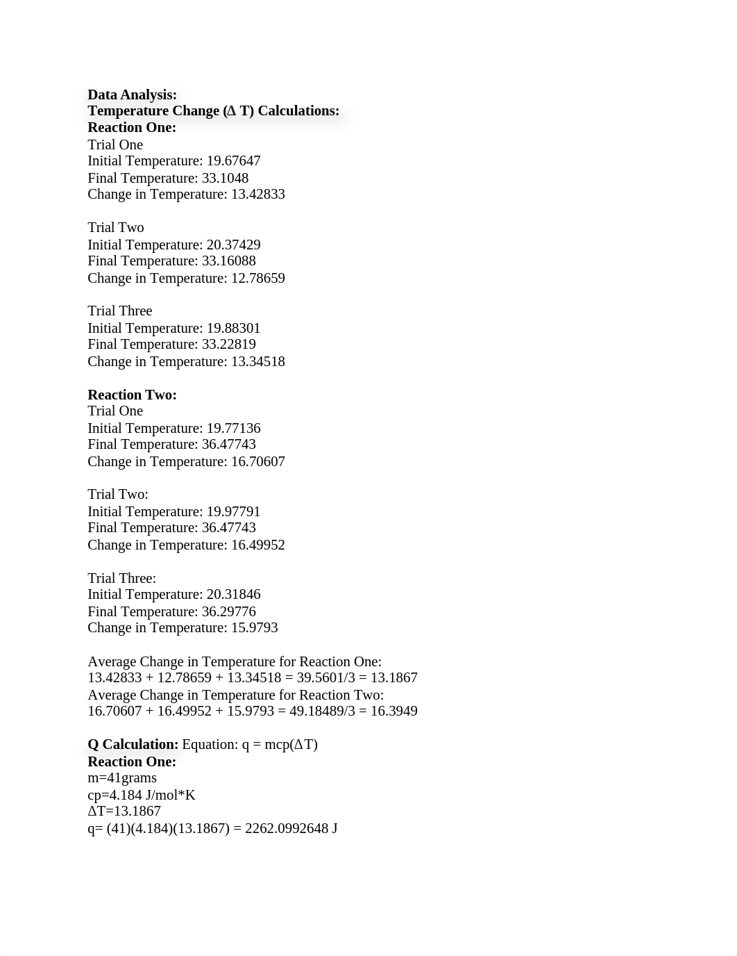 Post Lab 3 - Determination of Enthalpy for a Reaction Using Calorimetry  .docx_dgb6de7p8yu_page2