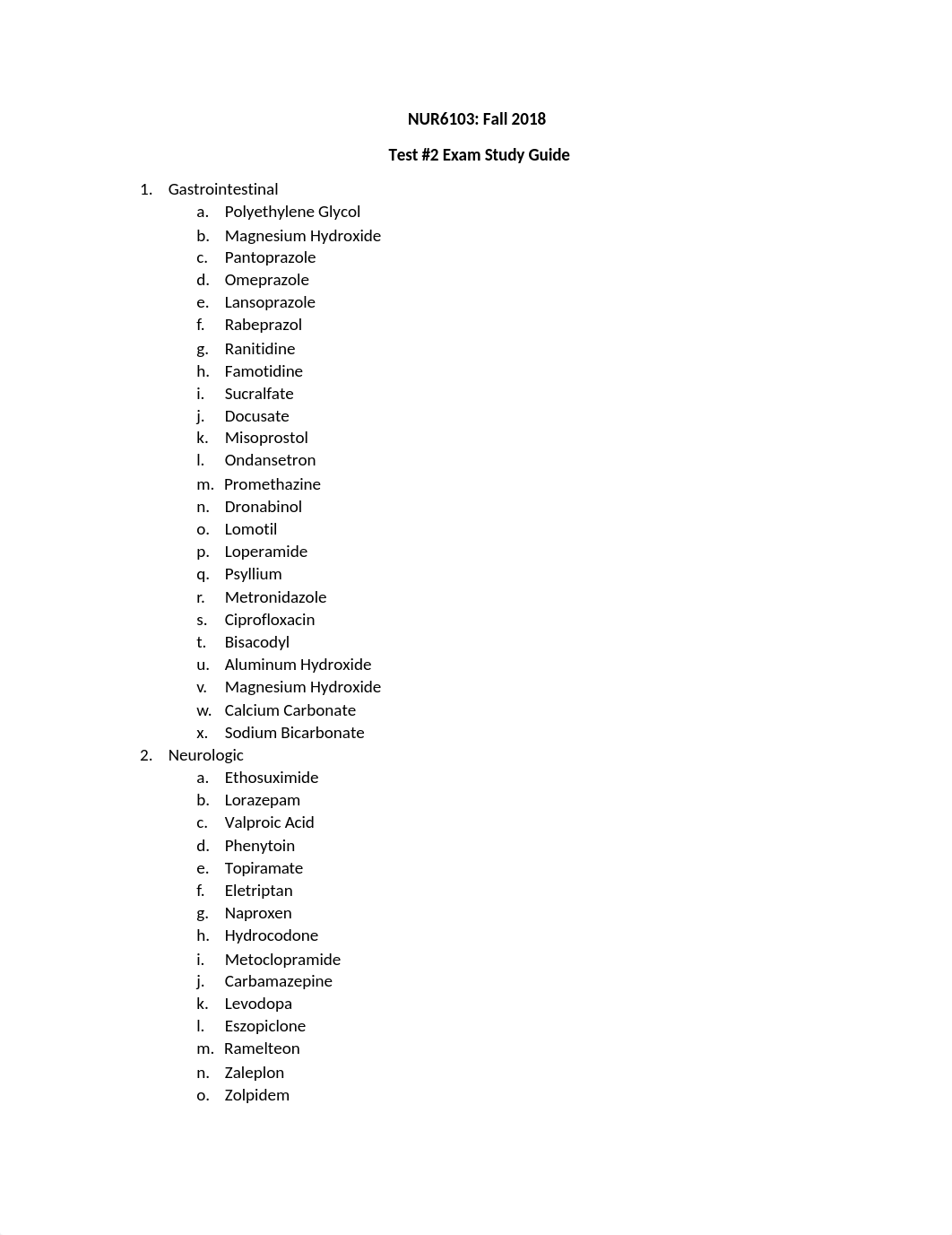 NUR6103 Test 2 Study Guide - Fall18.docx_dgboybqbypz_page1