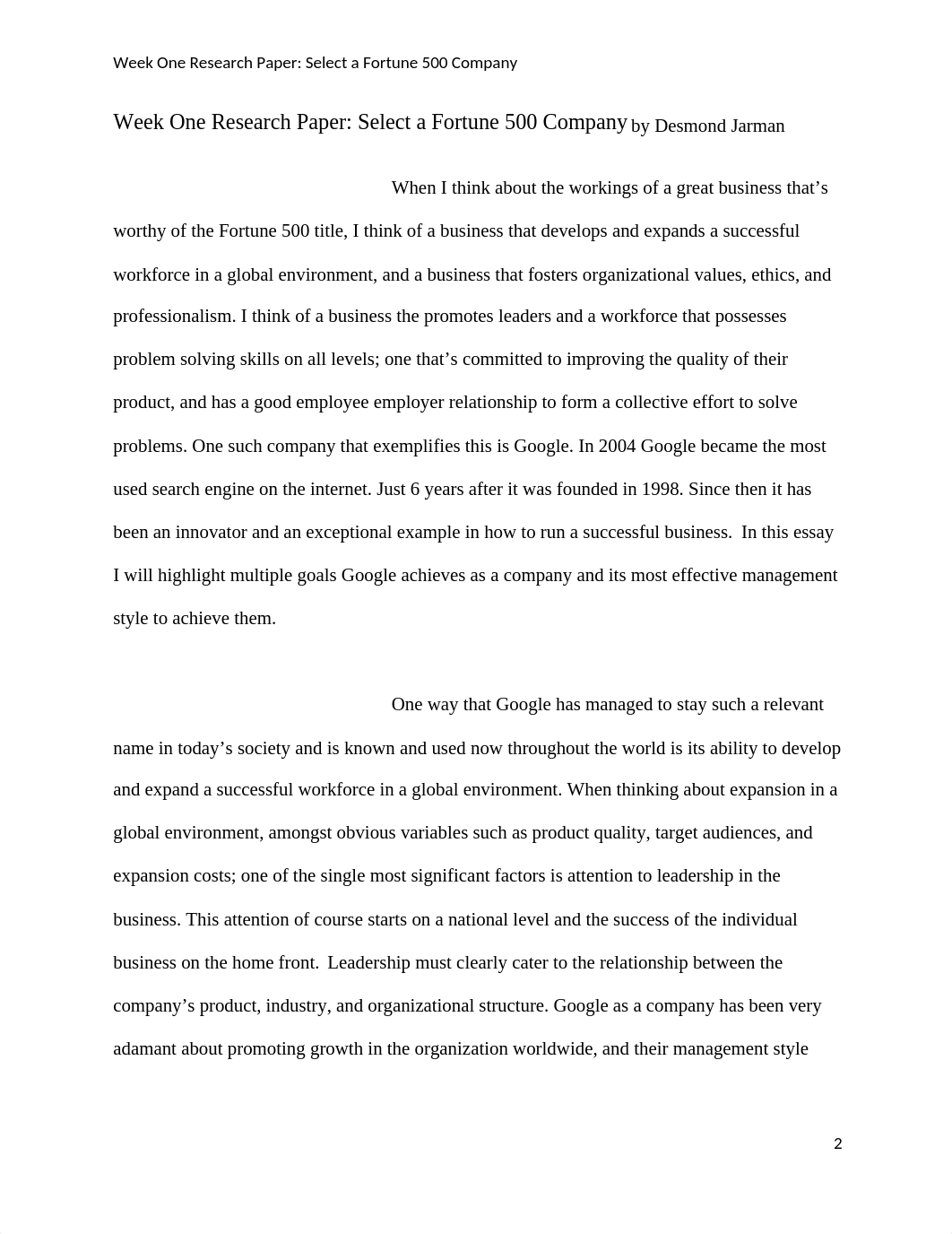 Week 1_Select a Fortune 500 Company_Desmond_Jarman.docx_dgc18qbw6mq_page2