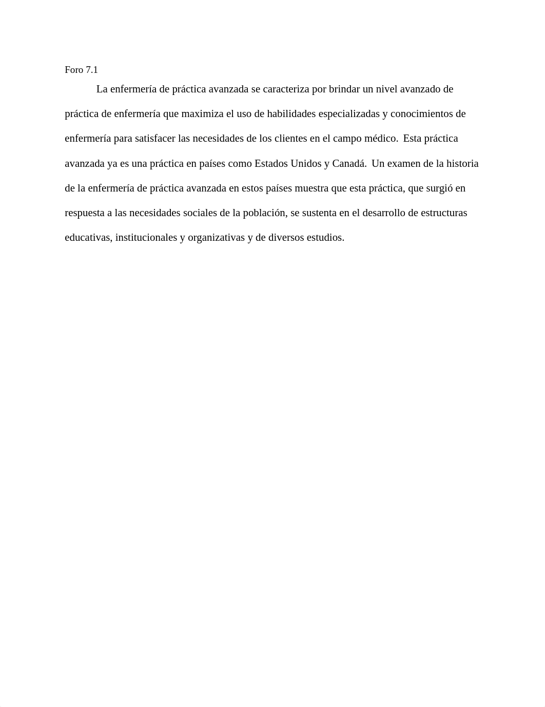 Foro 7 La enfermería de práctica avanzada y su efecto en la salud de un pueblo.ICG.docx_dgcdp3tw1m9_page1